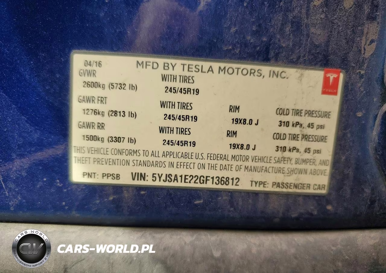 2016 Tesla Model S VIN:5YJSA1E22GF136812 - 12