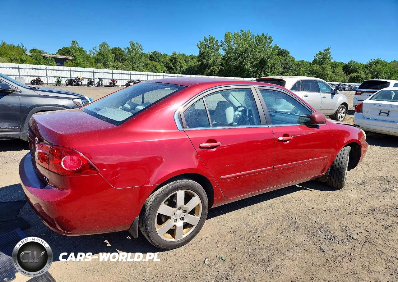 2007 Kia Optima Lx VIN:KNAGE123975139857 - 3