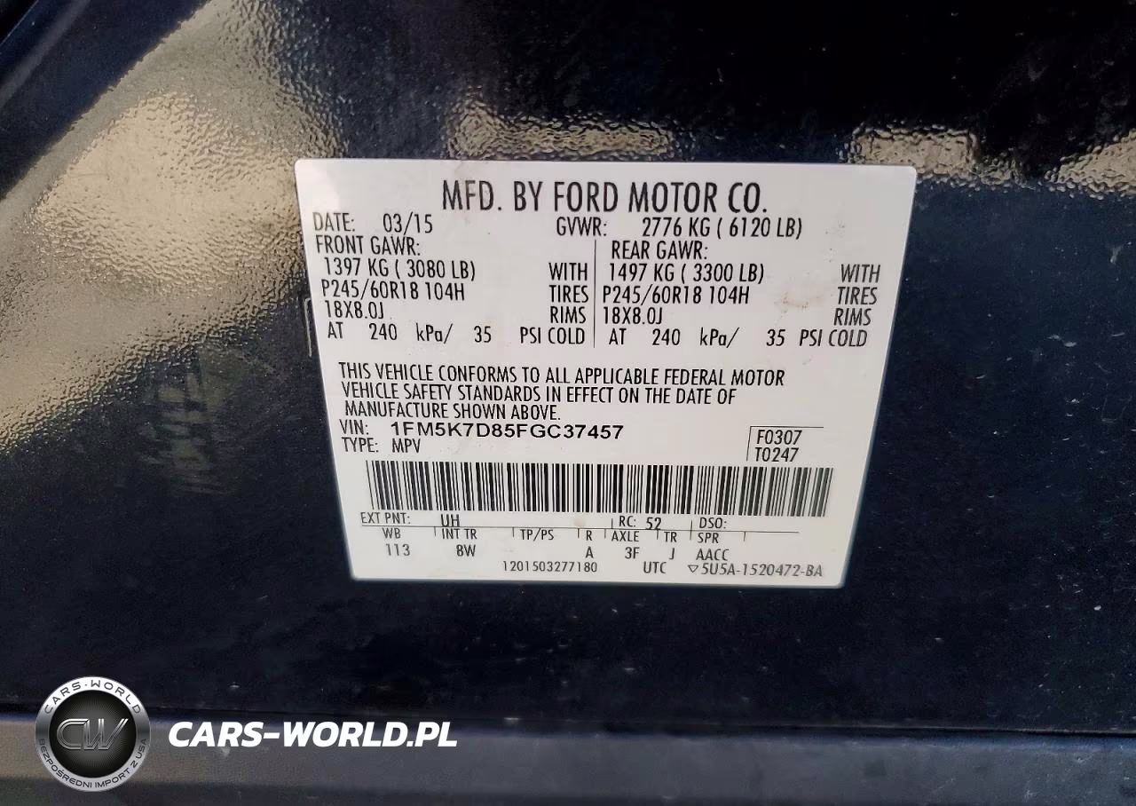 2015 Ford Explorer Xlt VIN:1FM5K7D85FGC37457 - 13