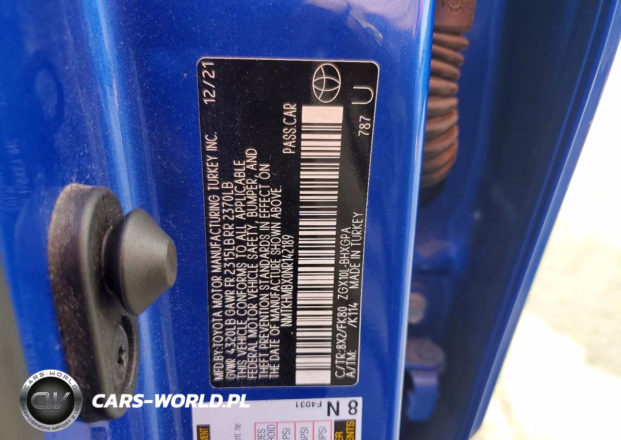 2022 Toyota C-Hr Xle VIN:NMTKHMBX0NR142189 - 12