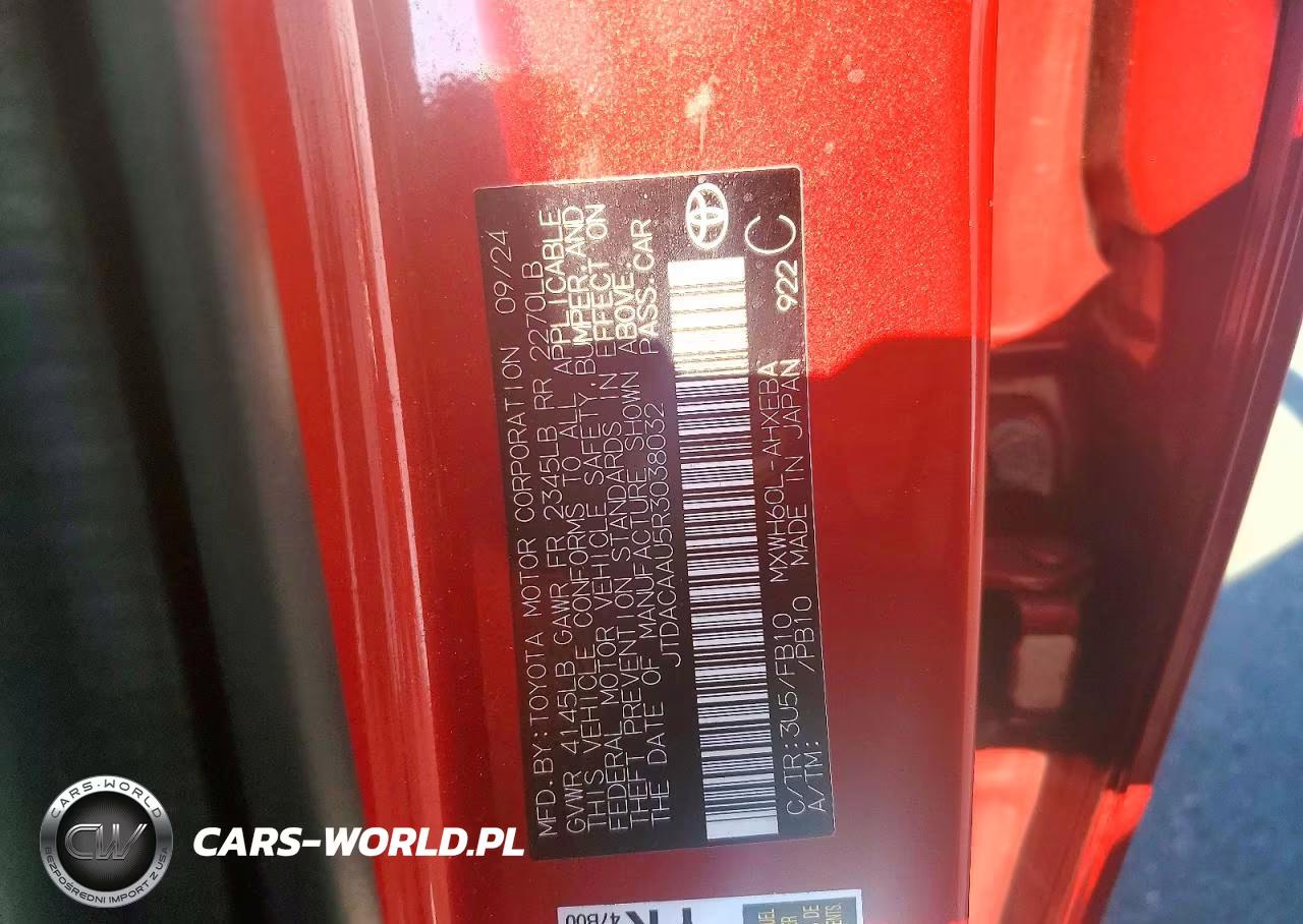 2024 Toyota Prius Le VIN:JTDACAAU5R3038032 - 12
