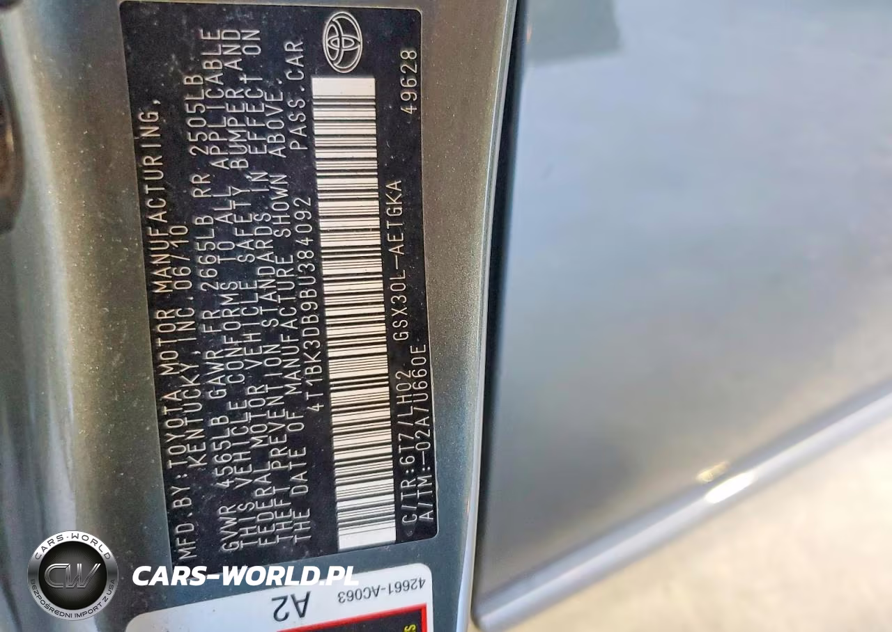 2011 Toyota Avalon Base VIN:4T1BK3DB9BU384092 - 13