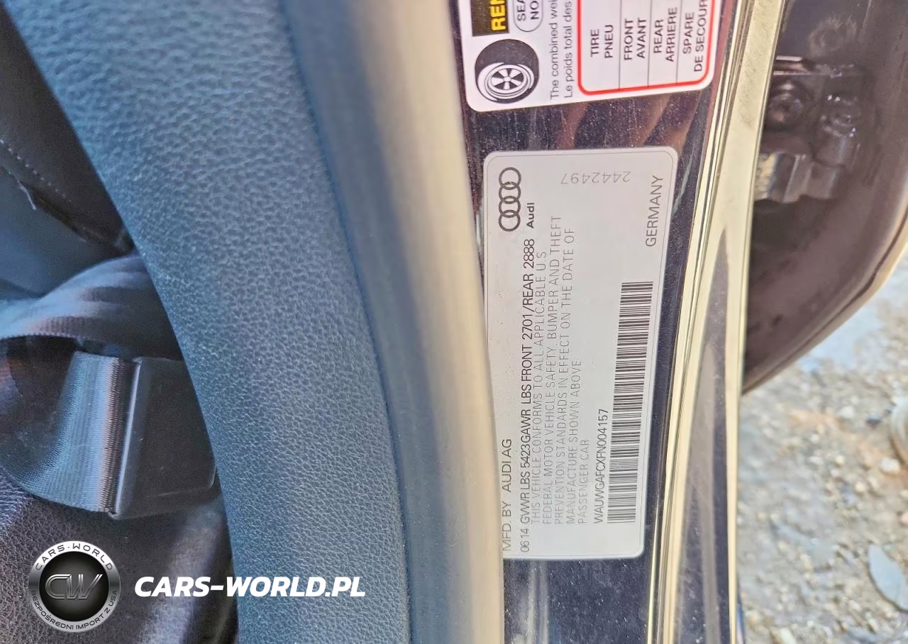 2015 Audi A7 Premium Plus VIN:WAUWGAFCXFN004157 - 12
