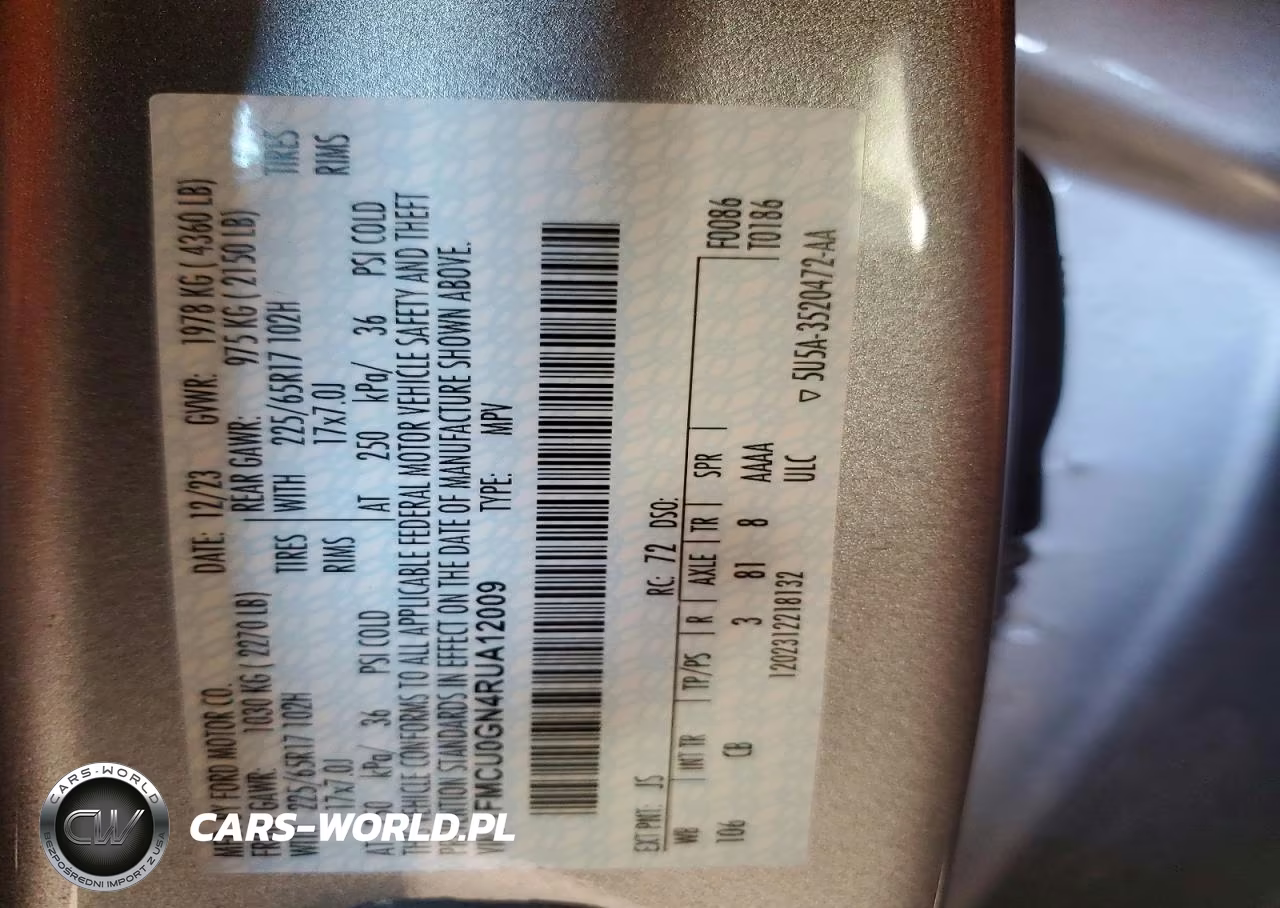 2024 Ford Escape Active VIN:1FMCU0GN4RUA12009 - 12