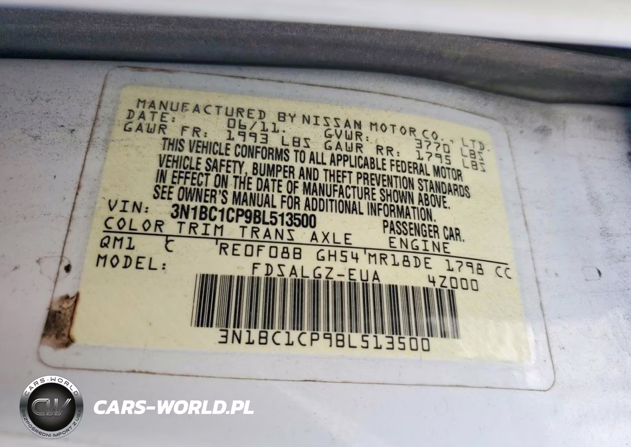 2011 Nissan Versa 1.8 S VIN:3N1BC1CP9BL513500 - 13