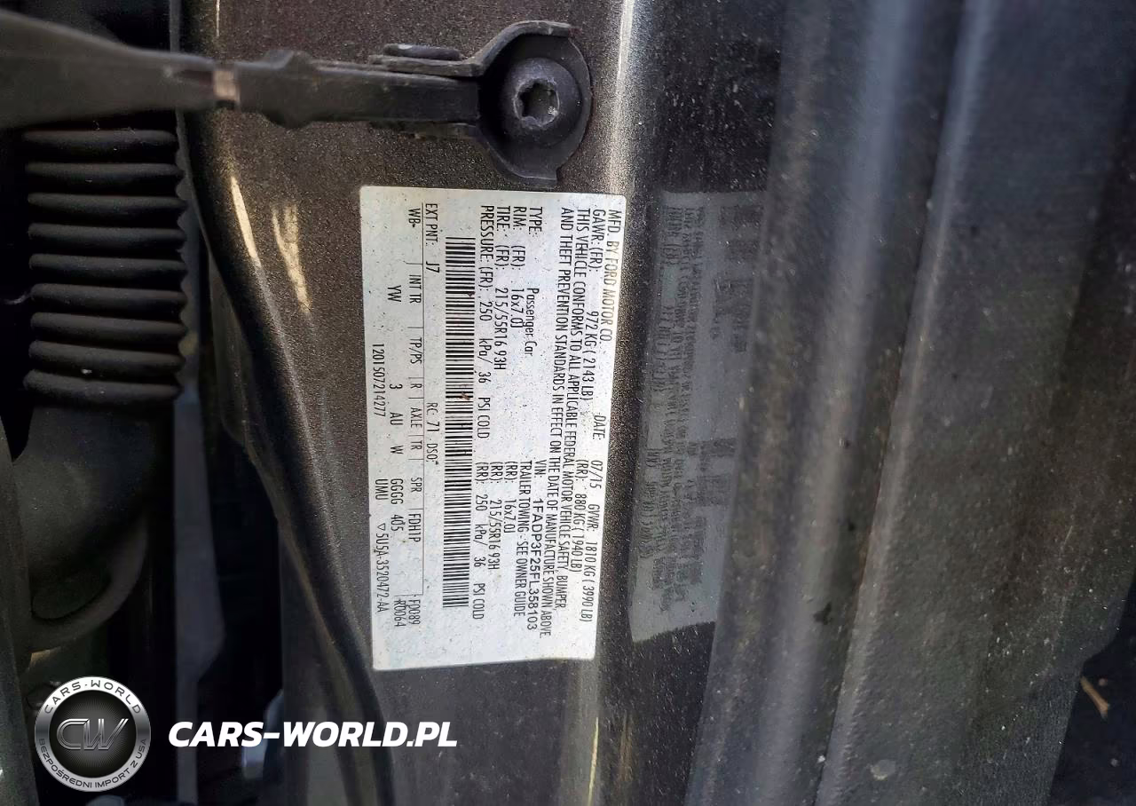 2015 Ford Focus Se VIN:1FADP3F25FL358103 - 12