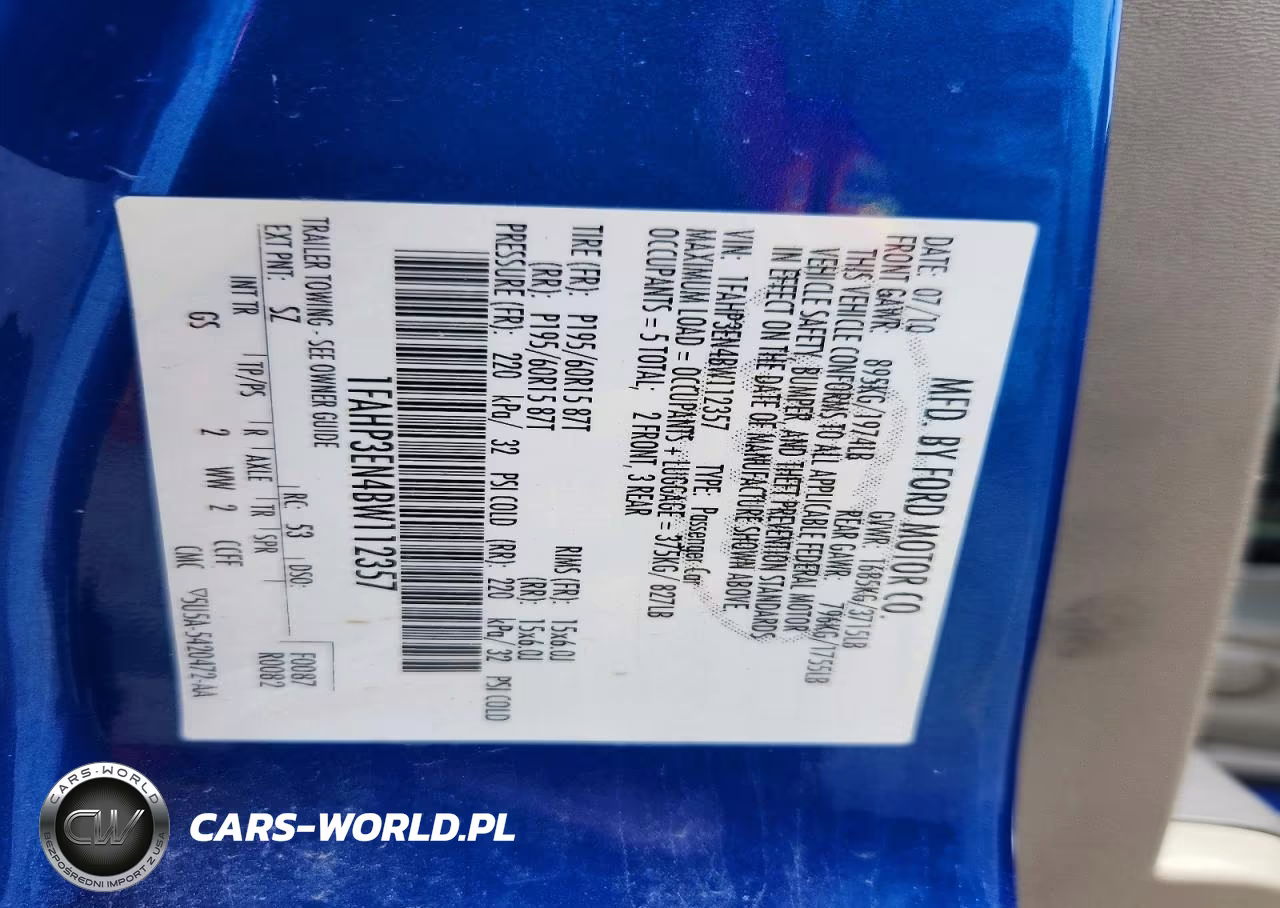 2011 Ford Focus S VIN:1FAHP3EN4BW112357 - 12