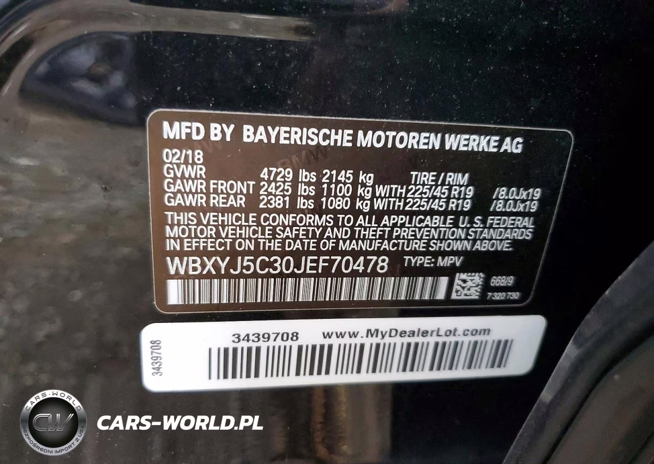 2018 BMW X2 xDrive28I VIN:WBXYJ5C30JEF70478 - 12