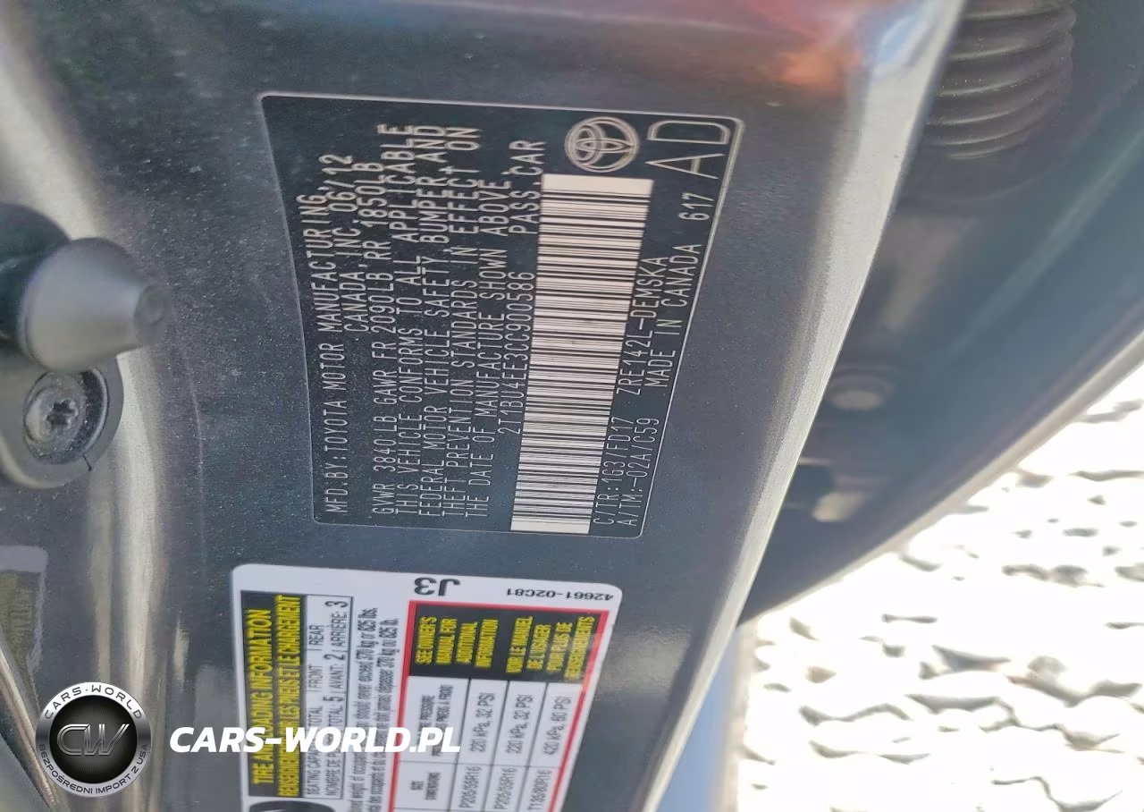2012 Toyota Corolla S VIN:2T1BU4EE3CC900586 - 13