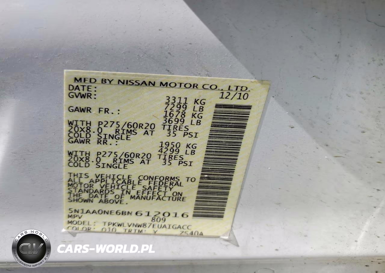 2011 Nissan Armada Platinum VIN:5N1AA0NE6BN612016 - 13