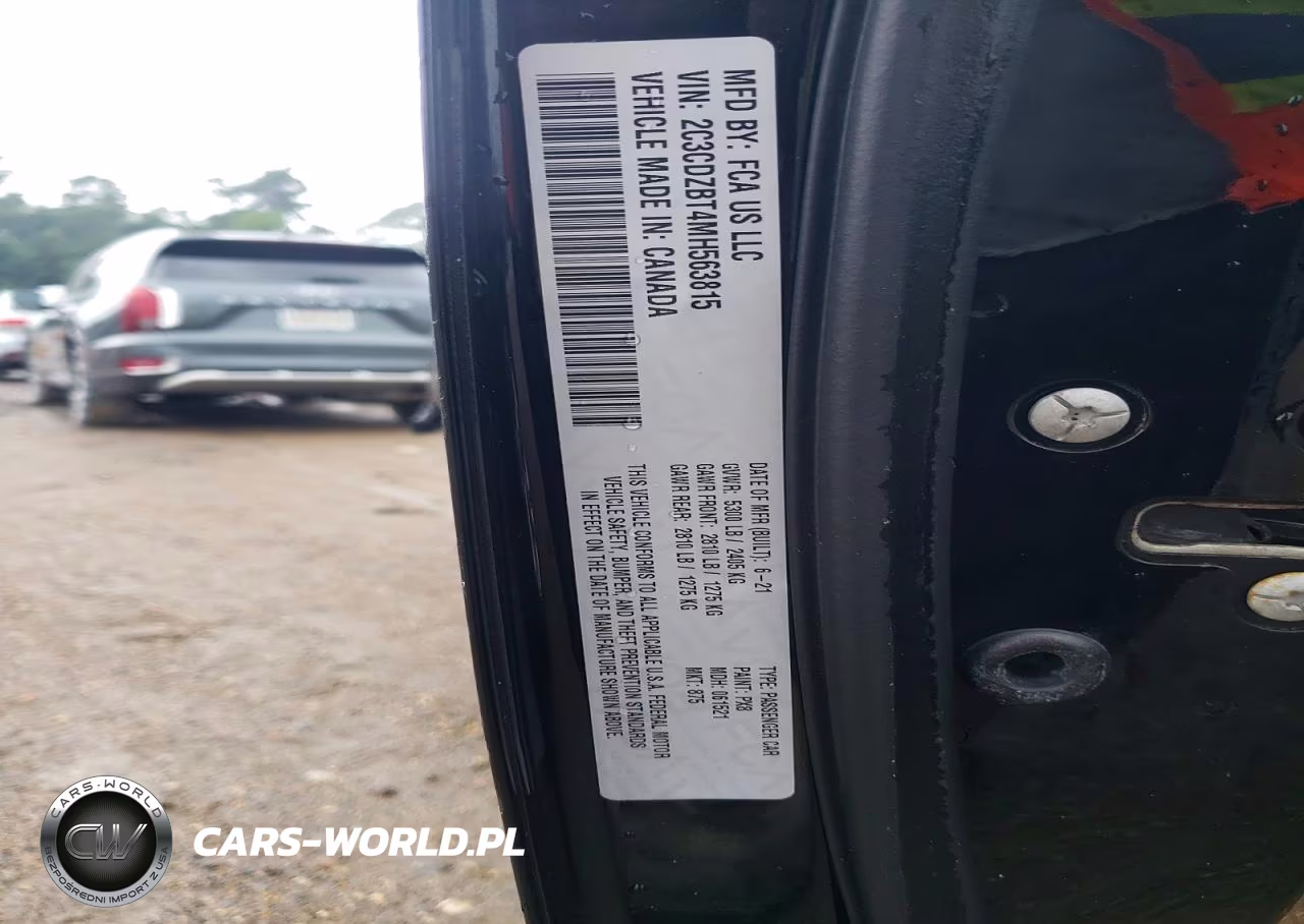 2021 Dodge Challenger R VIN:2C3CDZBT4MH563815 - 12