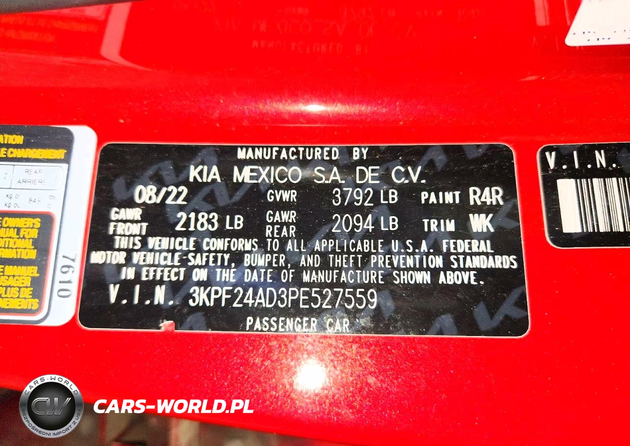 2023 Kia Forte Lxs VIN:3KPF24AD3PE527559 - 12