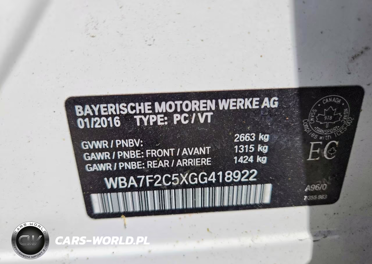 2016 BMW 750 Xi VIN:WBA7F2C5XGG418922 - 12