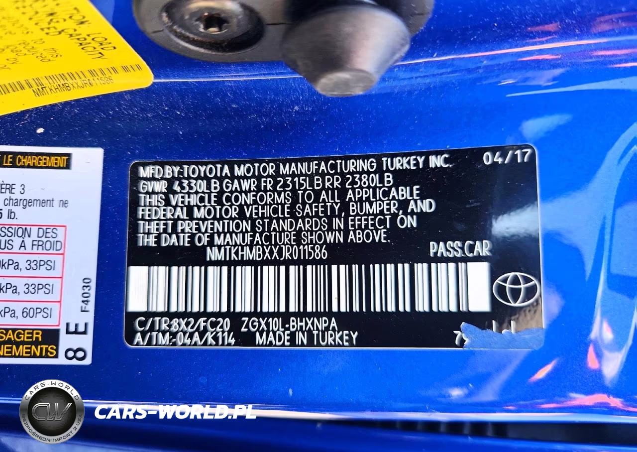 2018 Toyota C-Hr Xle Premium VIN:NMTKHMBXXJR011586 - 12
