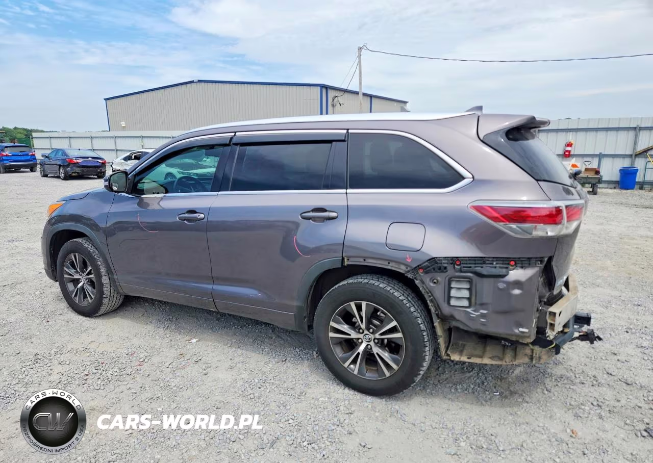 2016 Toyota Highlander Xle VIN:5TDKKRFH6GS504662 - 2