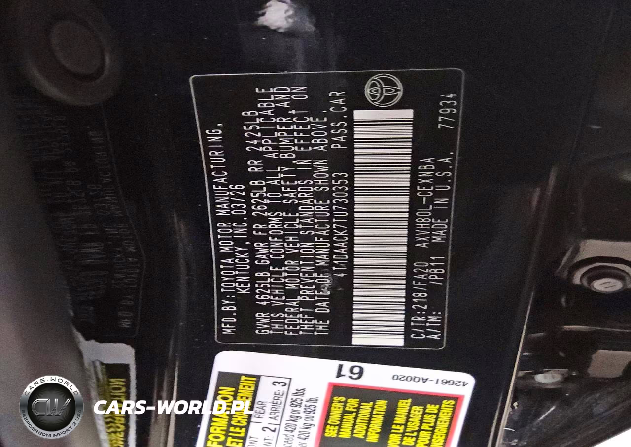2026 Toyota Camry VIN:4T1DAACK7TU730353 - 12