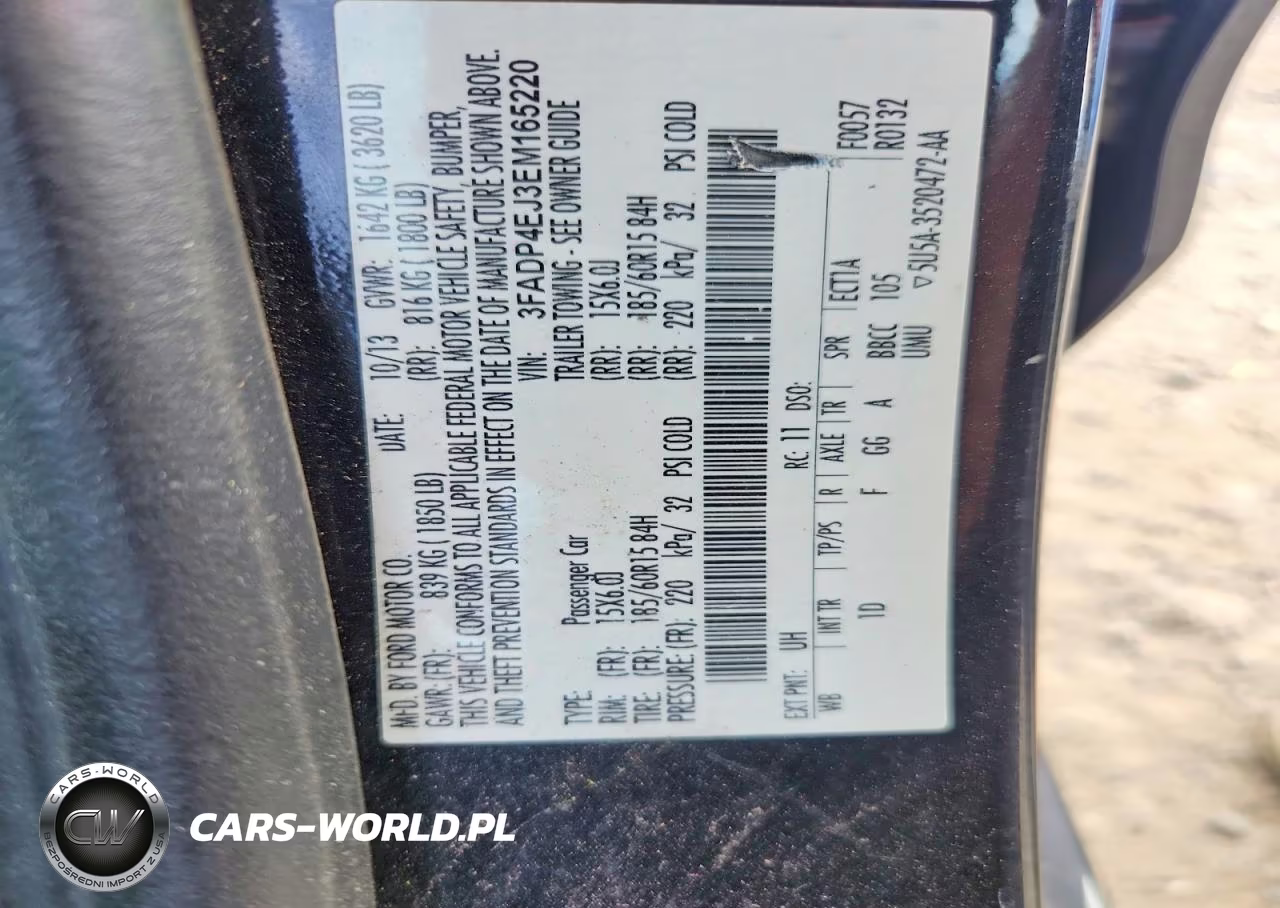 2014 Ford Fiesta Se VIN:3FADP4EJ3EM165220 - 12