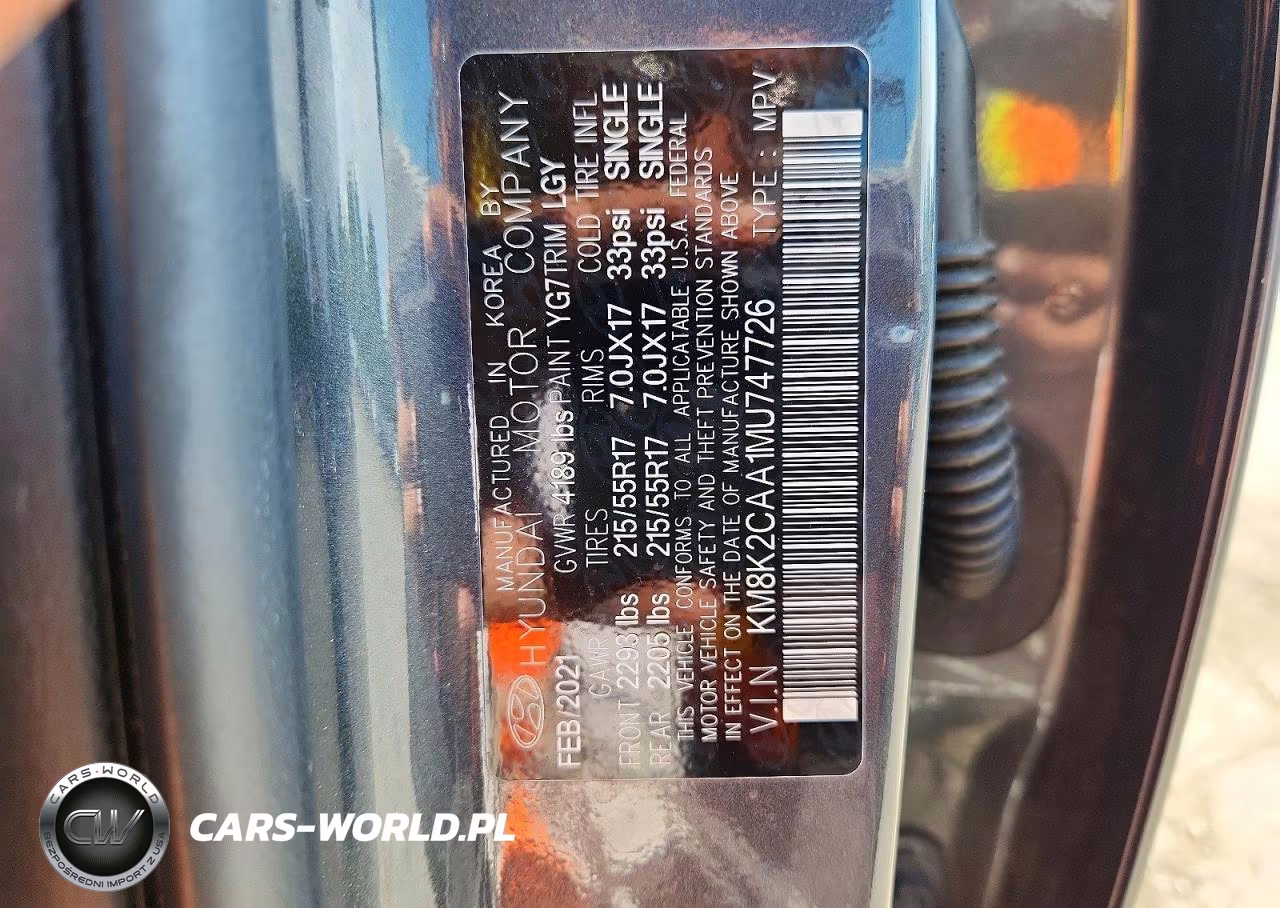 2021 Hyundai Kona Sel VIN:KM8K2CAA1MU747726 - 13