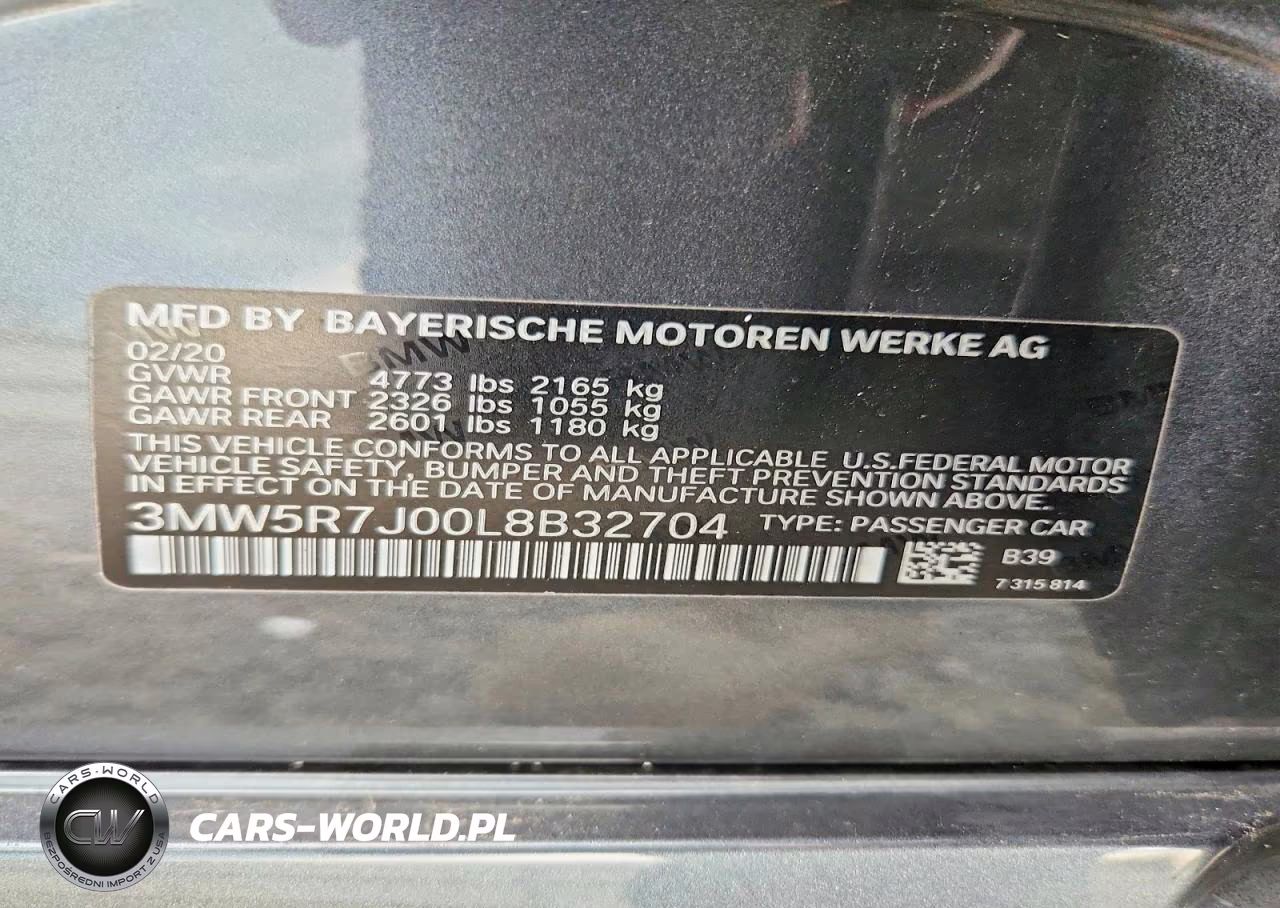2020 BMW 330Xi VIN:3MW5R7J00L8B32704 - 12