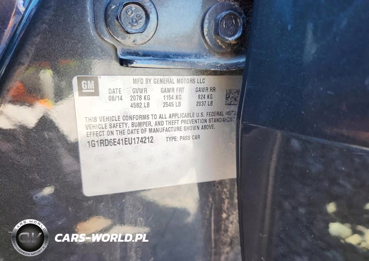 2014 Chevrolet Volt VIN:1G1RD6E41EU174212 - 12