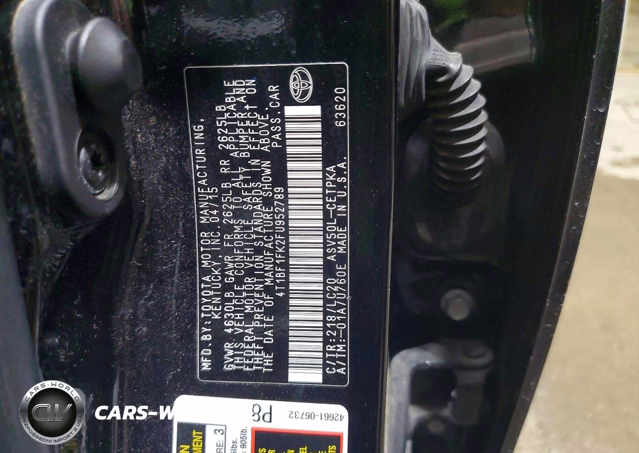 2015 Toyota Camry Xse VIN:4T1BF1FK2FU952789 - 13