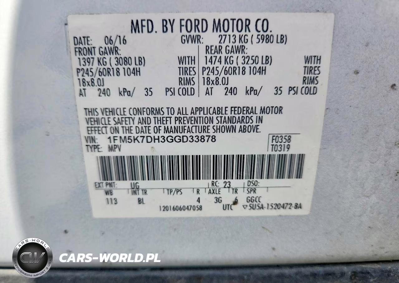 2016 Ford Explorer Xlt VIN:1FM5K7DH3GGD33878 - 13