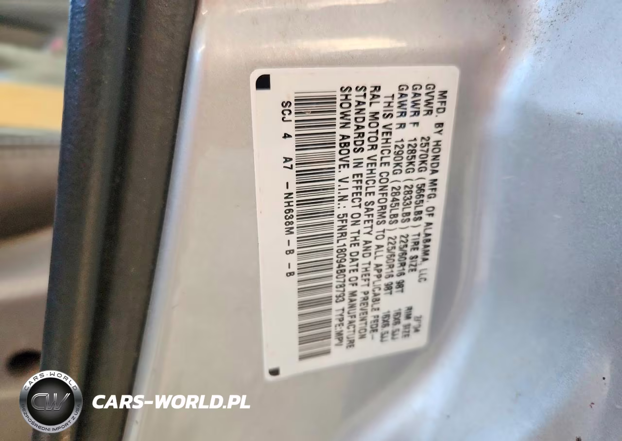 2004 Honda Odyssey Exl VIN:5FNRL18094B078793 - 13