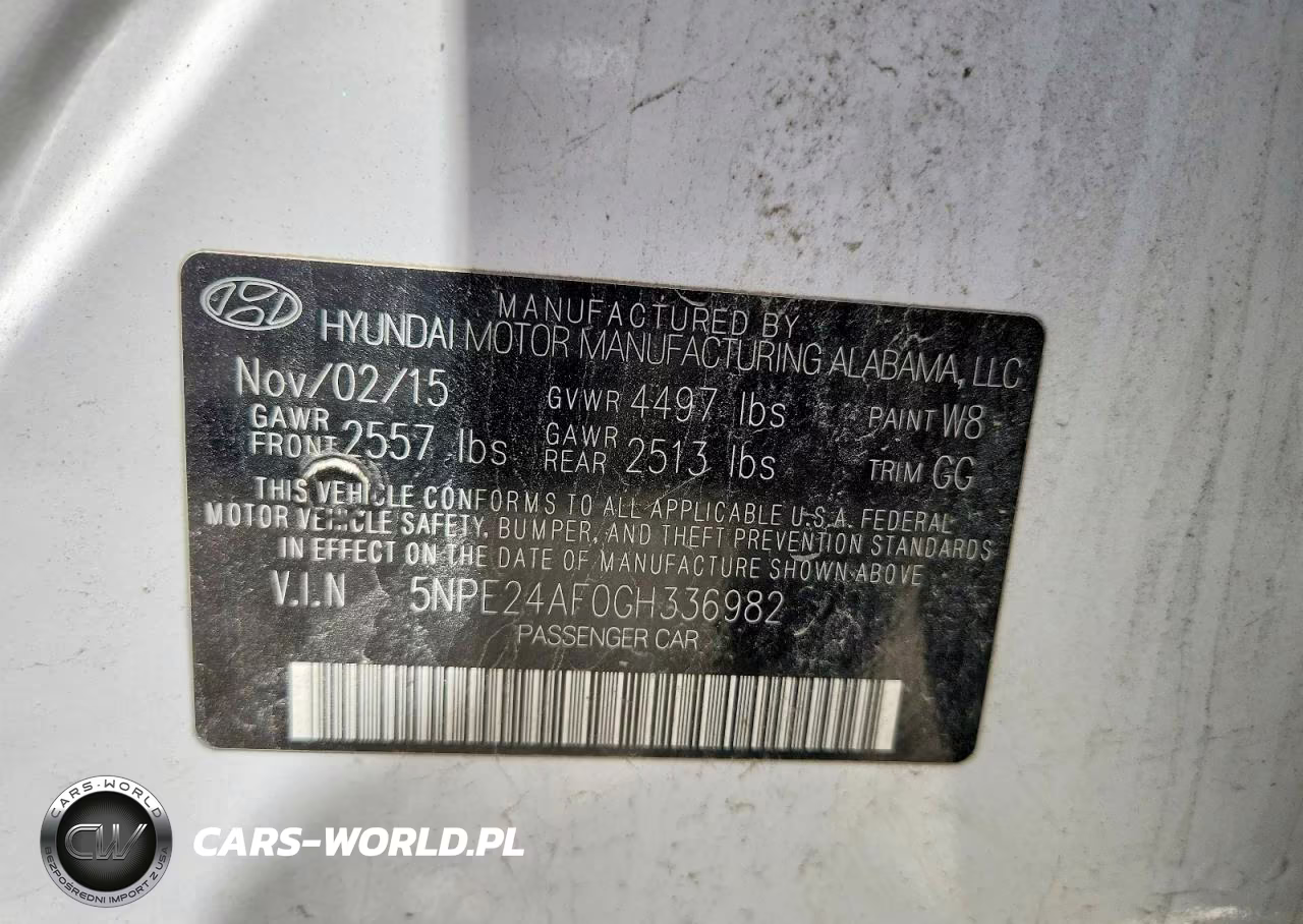 2016 Hyundai Sonata Se VIN:5NPE24AF0GH336982 - 12