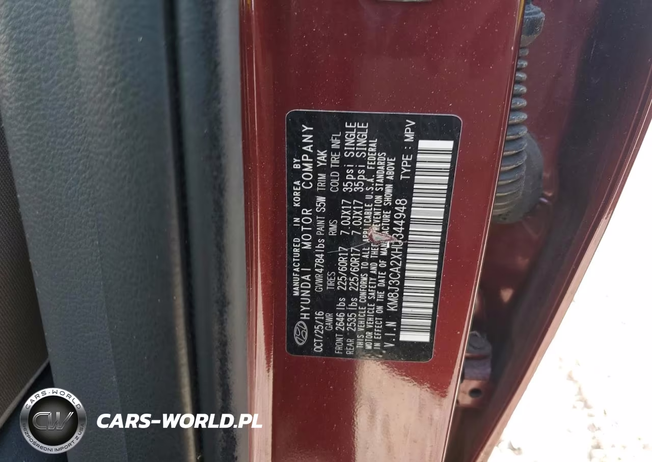 2017 Hyundai Tucson Limited VIN:KM8J3CA2XHU344948 - 12