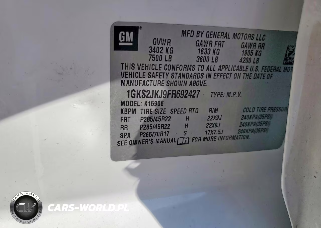 2015 GMC Yukon Xl Denali VIN:1GKS2JKJ9FR692427 - 13