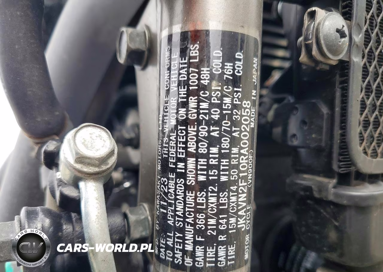 2024 Kawasaki Vn900 F VIN:JKAVN2F10RA002058 - 9