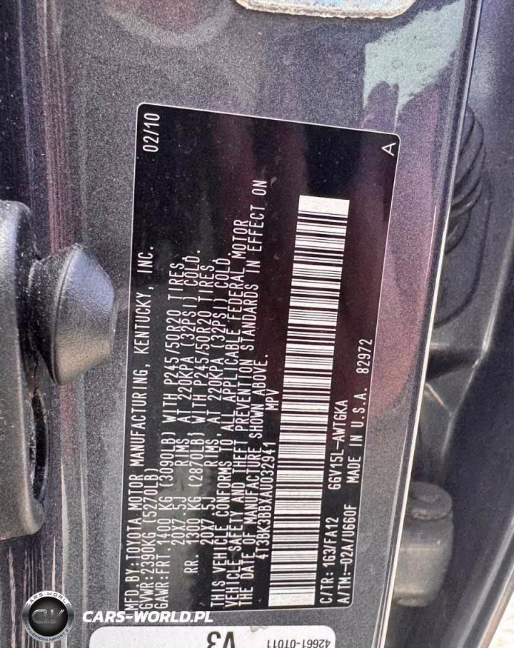 2010 Toyota Venza VIN:4T3BK3BBXA0032941 - 10
