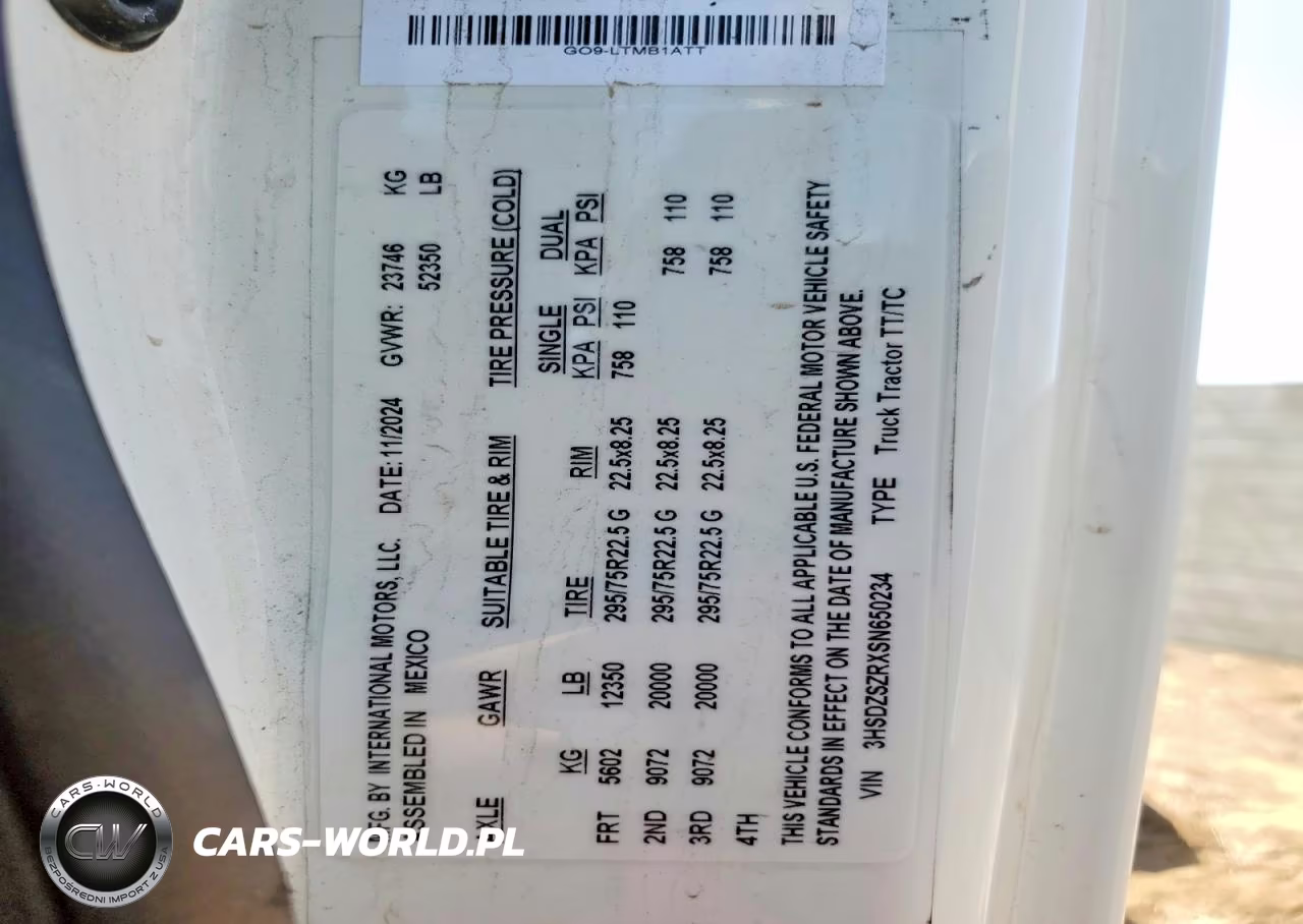 2025 International Lt625 VIN:3HSDZSZRXSN650234 - 10