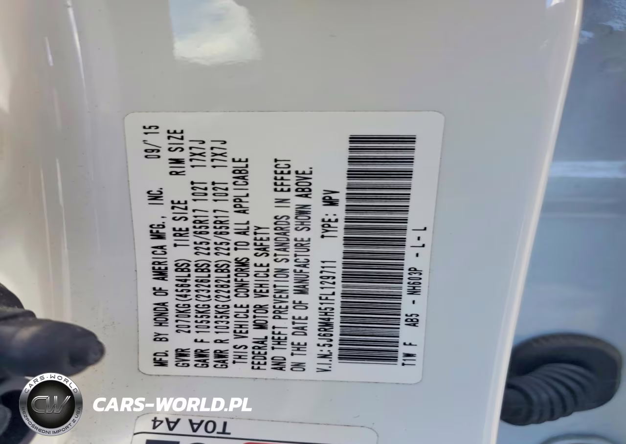 2015 Honda Cr-V Ex VIN:5J6RM4H51FL129711 - 13