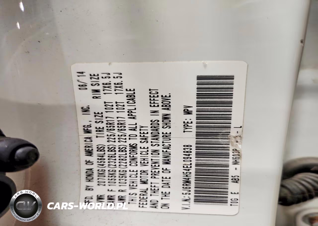 2014 Honda Cr-V Ex VIN:5J6RM4H54EL094838 - 14
