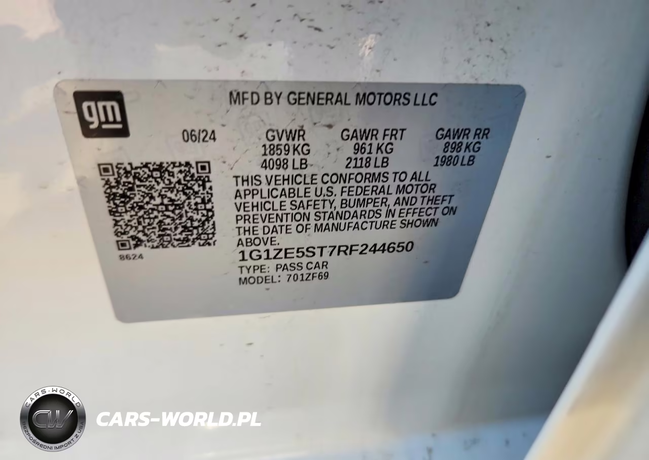 2024 Chevrolet Malibu Ls VIN:1G1ZE5ST7RF244650 - 13