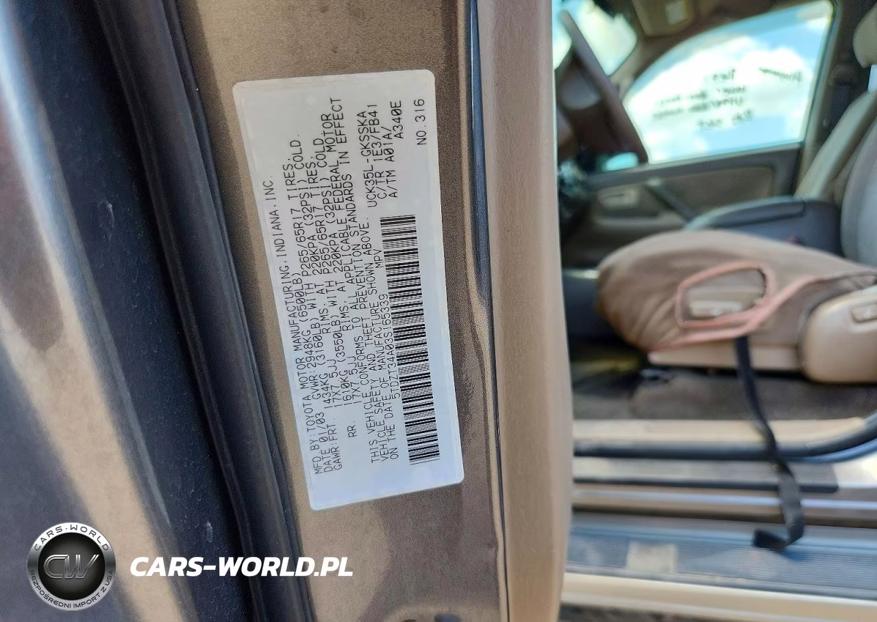 2003 Toyota Sequoia Sr5 VIN:5TDZT34A03S165339 - 13