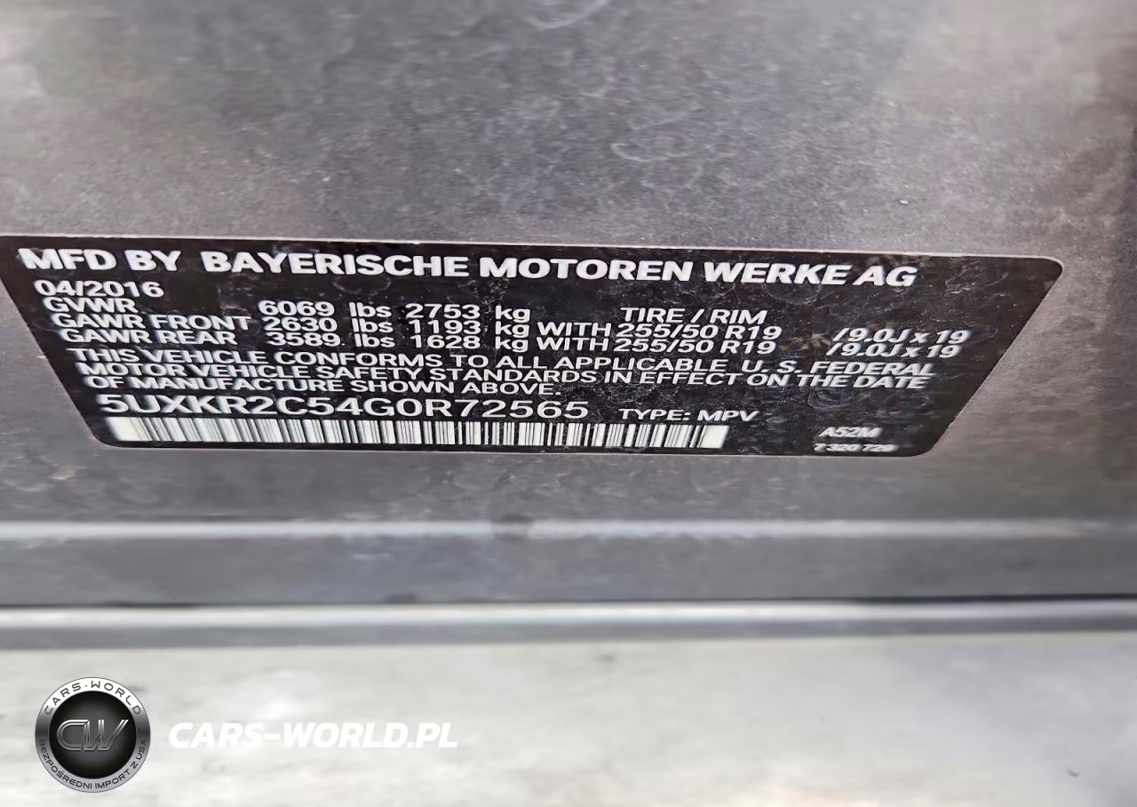 2016 BMW X5 Sdrive35I VIN:5UXKR2C54G0R72565 - 13