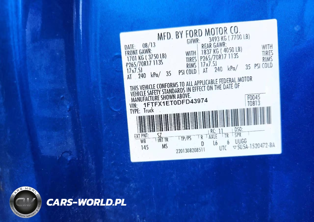 2013 Ford F150 Super Cab VIN:1FTFX1ET0DFD43974 - 12