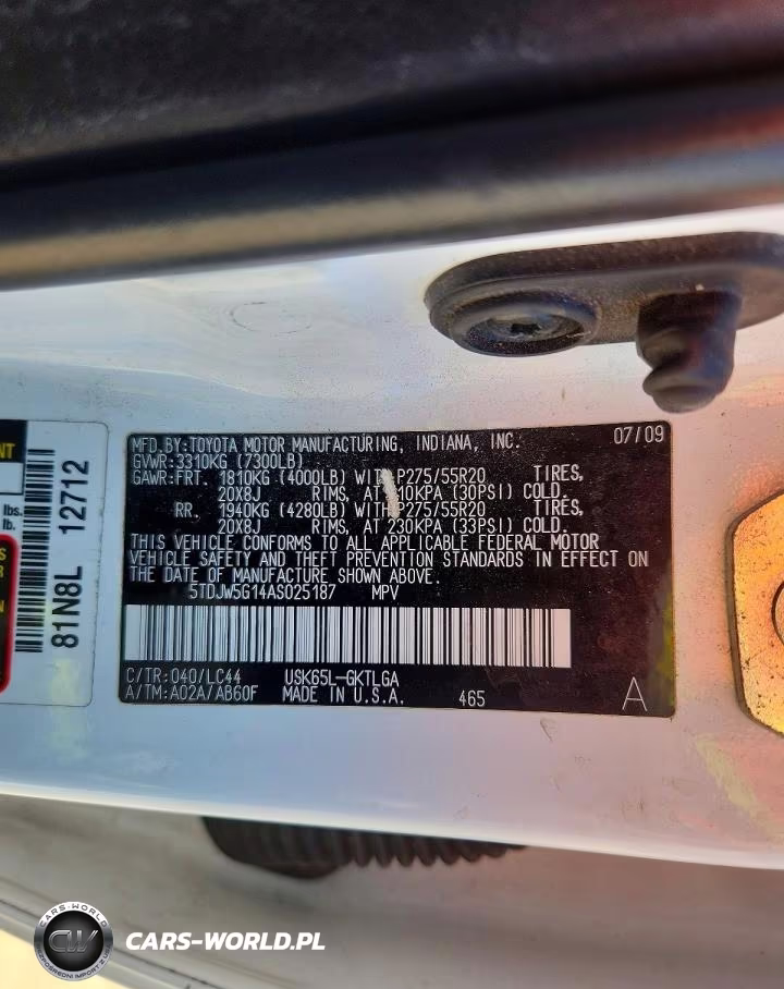 2010 Toyota Sequoia Limited VIN:5TDJW5G14AS025187 - 13