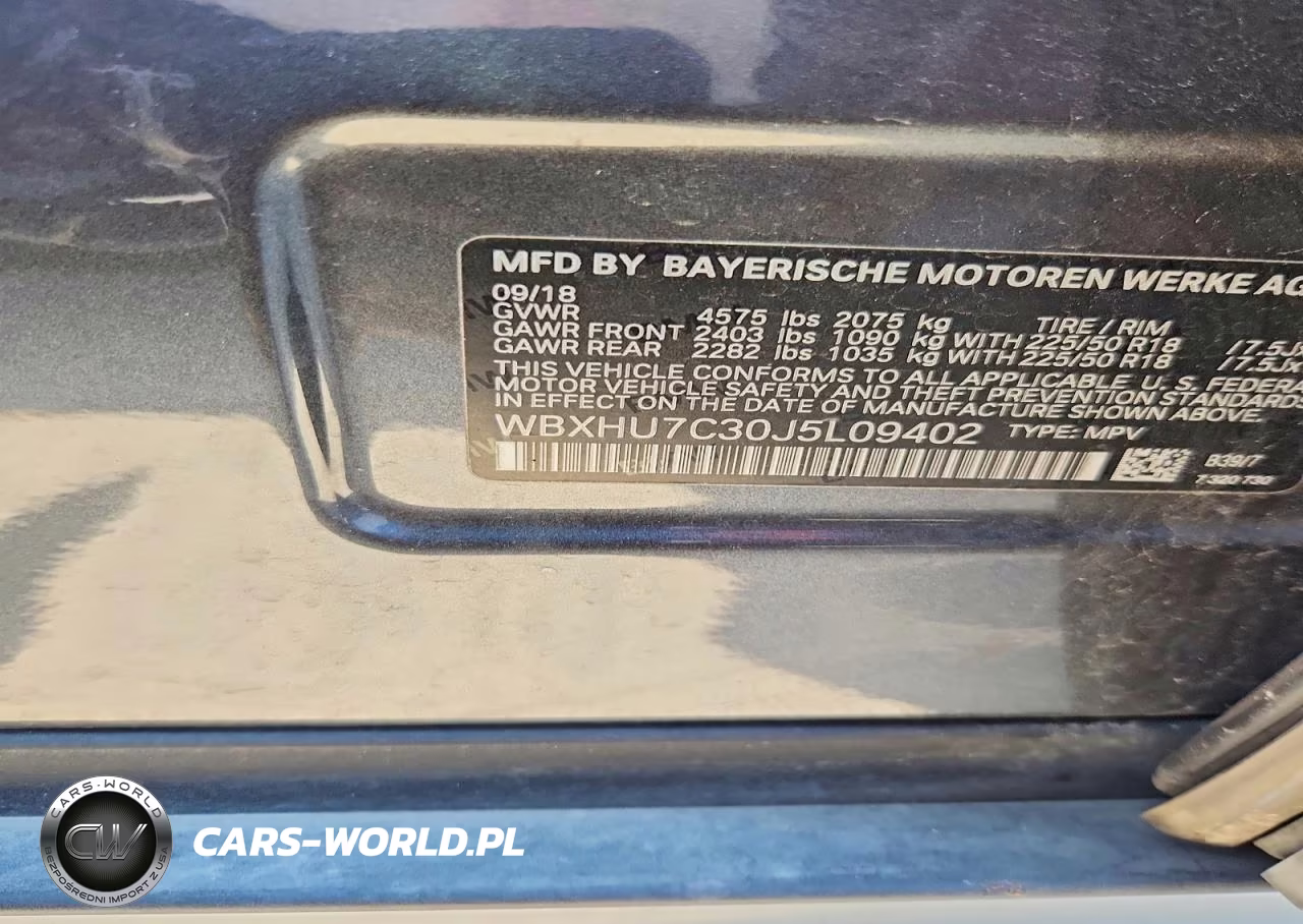2018 BMW X1 Sdrive28I VIN:WBXHU7C30J5L09402 - 13