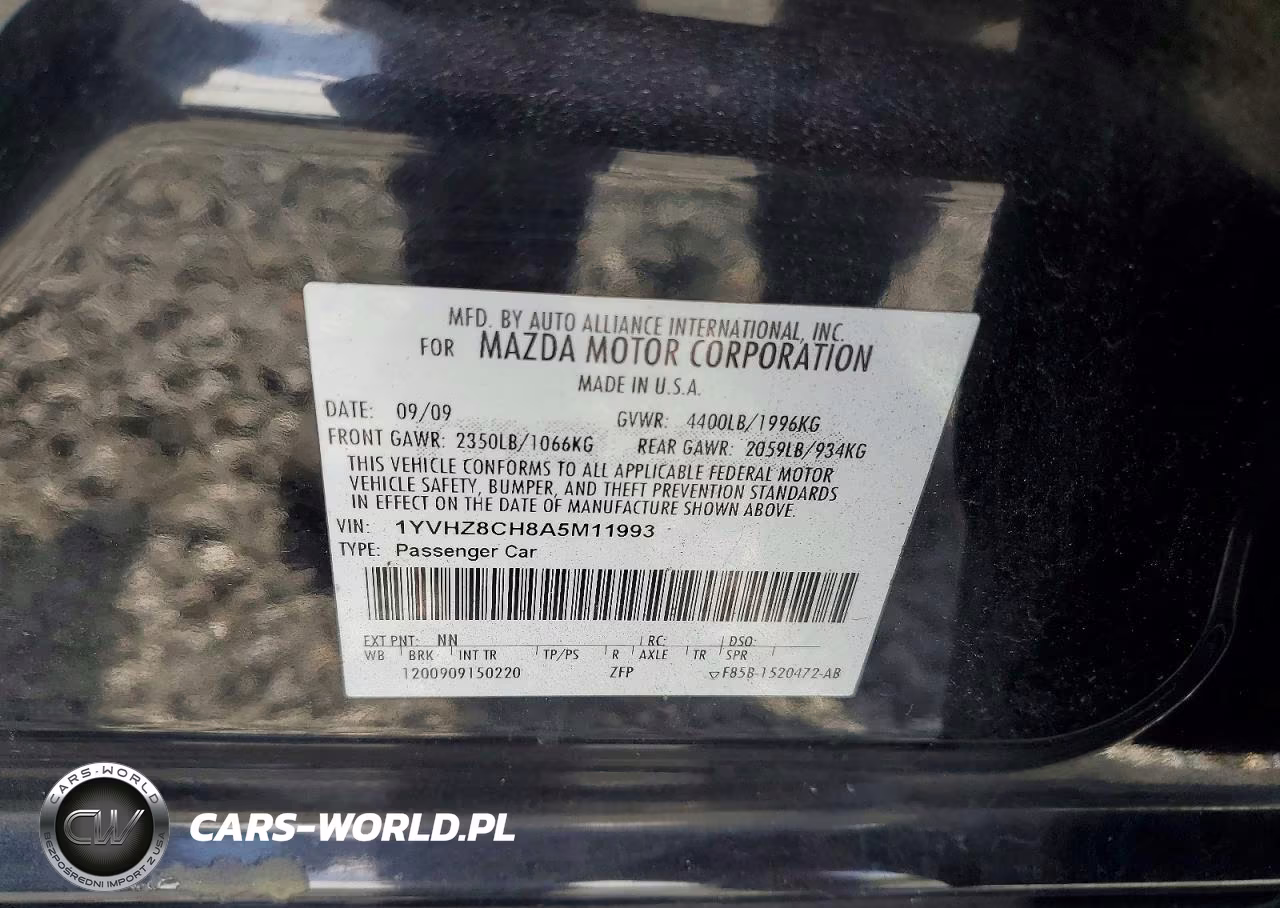 2010 Mazda 6 I VIN:1YVHZ8CH8A5M11993 - 12