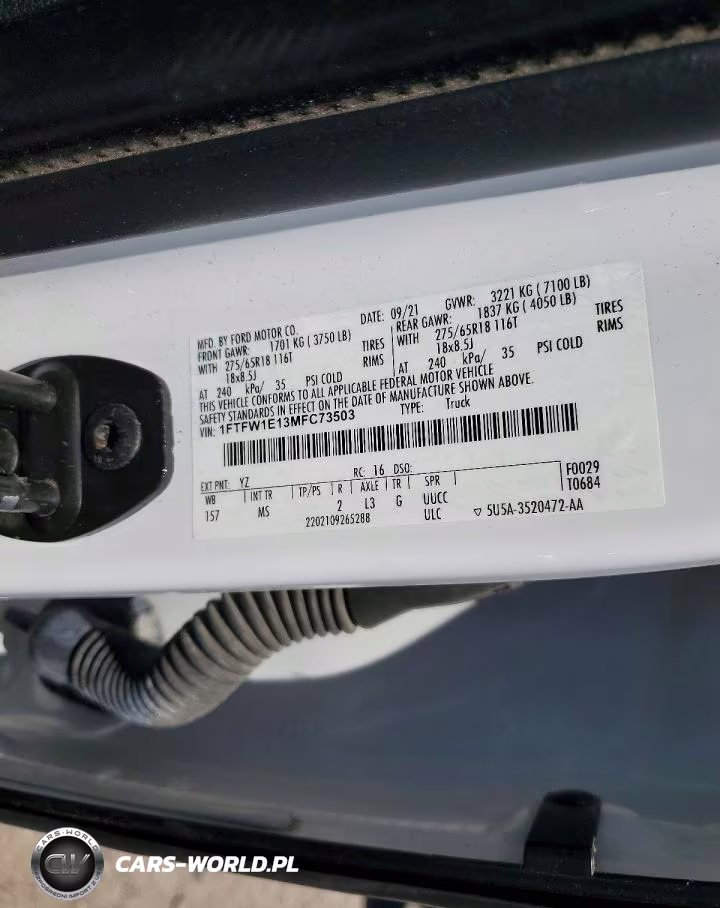 2021 Ford F150 Supercrew VIN:1FTFW1E13MFC73503 - 12