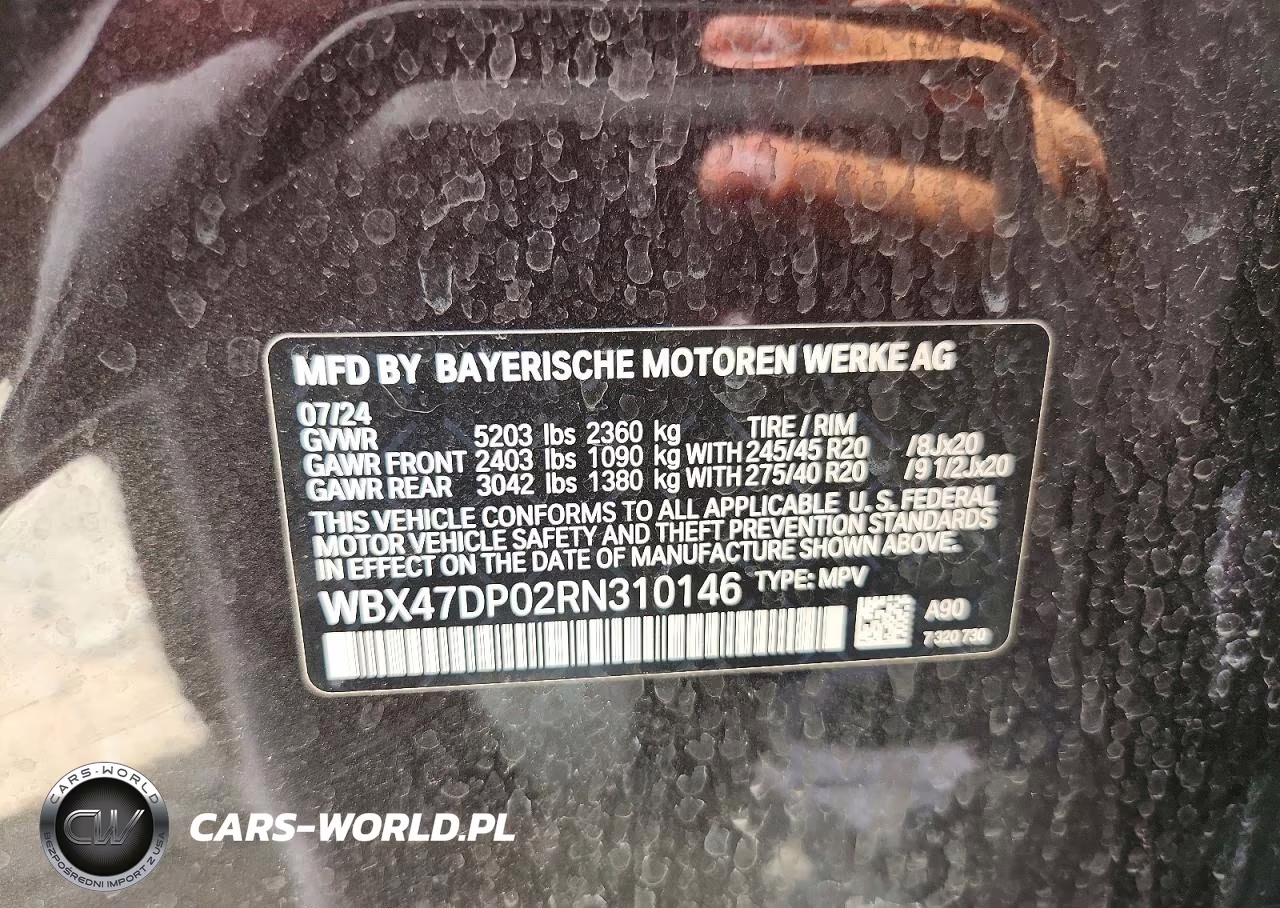 2024 BMW X3 Sdrive30I VIN:WBX47DP02RN310146 - 14