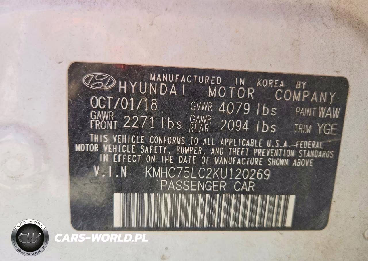 2019 Hyundai Ioniq Sel VIN:KMHC75LC2KU120269 - 12