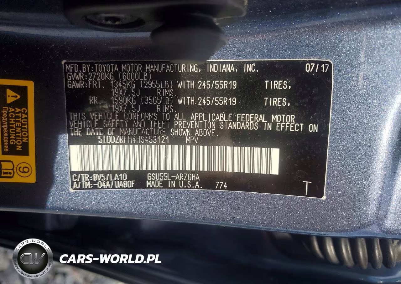 2017 Toyota Highlander Limited VIN:5TDDZRFH4HS453121 - 12
