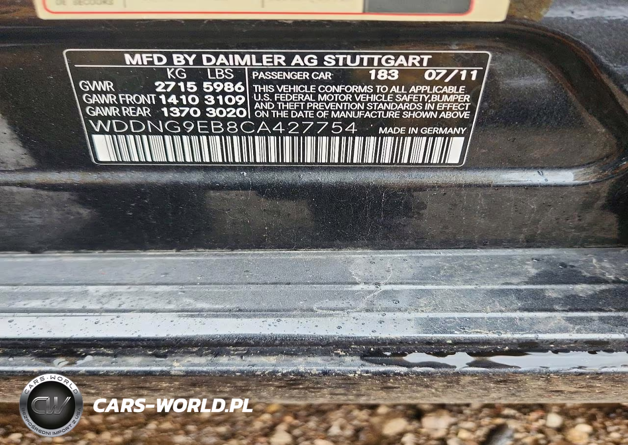 2012 Mercedes-Benz S 550 4Matic VIN:WDDNG9EB8CA427754 - 12
