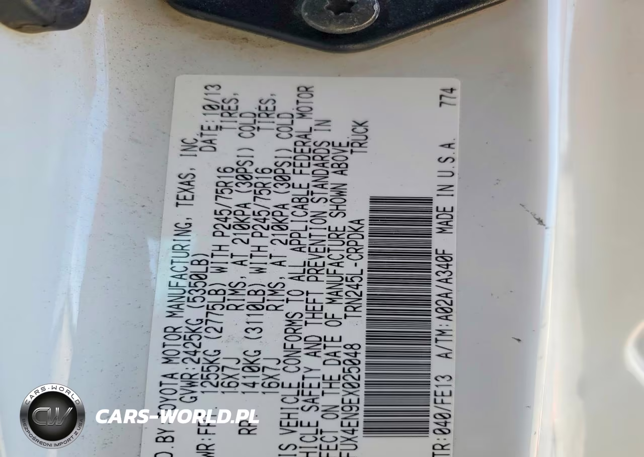 2014 Toyota Tacoma Access Cab VIN:5TFUX4EN9EX025048 - 12