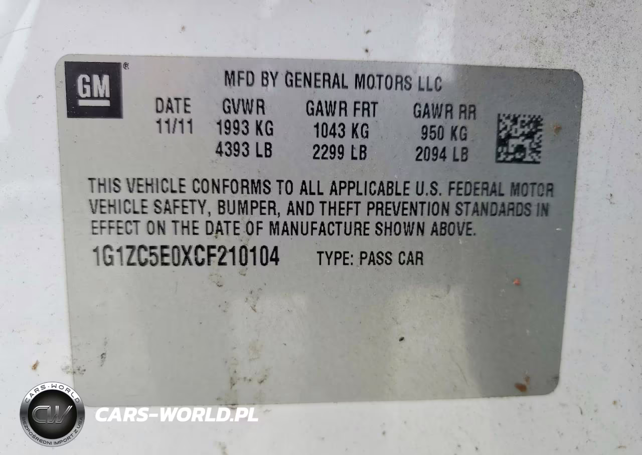 2012 Chevrolet Malibu 1Lt VIN:1G1ZC5E0XCF210104 - 12