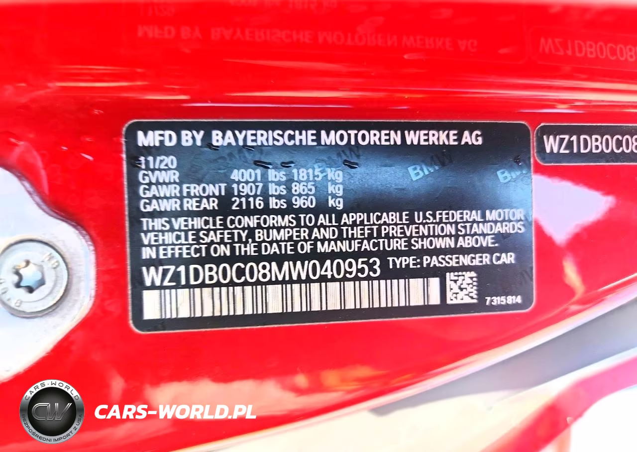 2021 Toyota Gr Supra 3.0 VIN:WZ1DB0C08MW040953 - 12